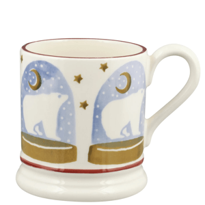 Emma Bridgewater Polar Bear Snow Globe Half Pint Mug